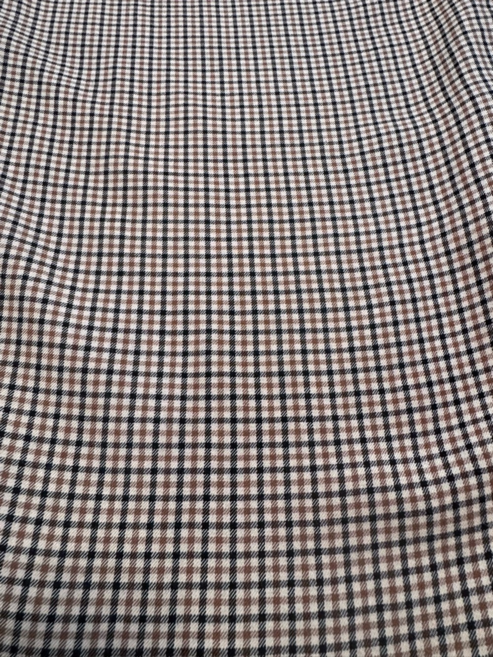 Kenzie + Francesca’s Brown and Cream Plaid Wide-Leg Pants, Size Large - Picture 2 of 16